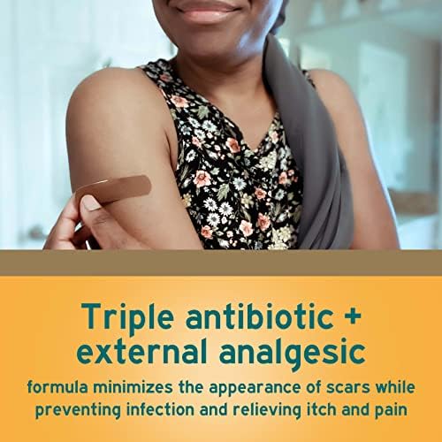 Neosporin multi action first aid ointment tube showing infection protection benefits.