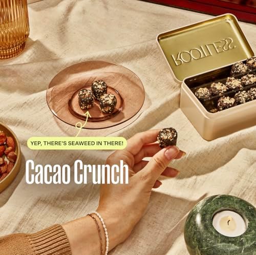 Seven count pouch of Rootless Cacao Crunch Daily Bites