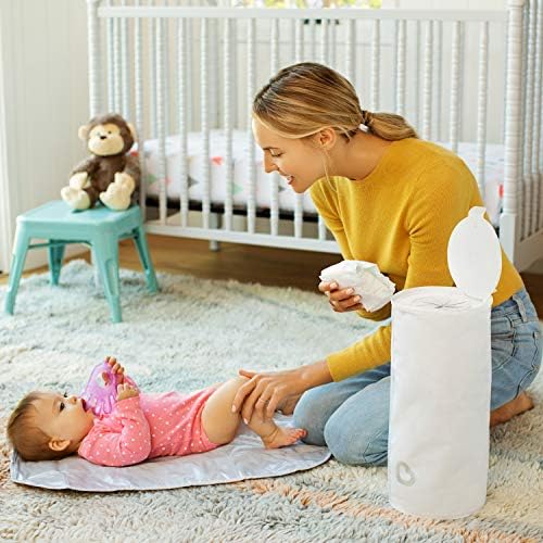 Munchkin toss diaper pail collapsible three pack stacked