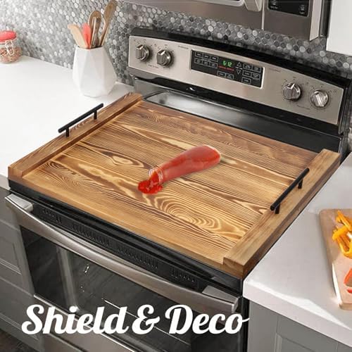 Cenleoha stove cover used as an extra counter space
