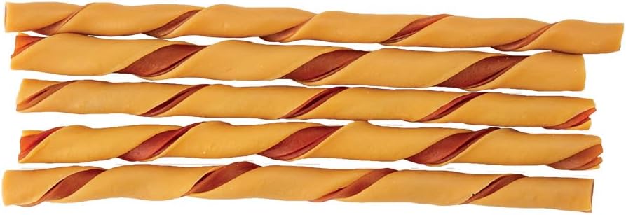 Three packs of DreamBone twist sticks for dogs