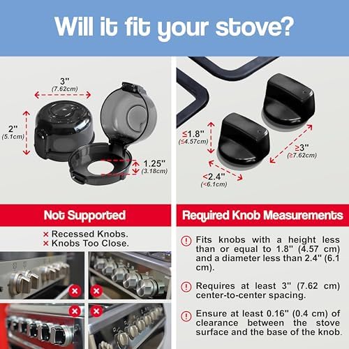 Transparent stove knob guard for child safety