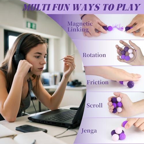 Person holding Party Tonight magnetic fidget balls for sensory relief