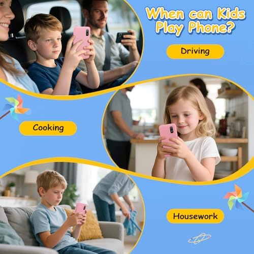 Educational game menu display on Minibear kids smartphone