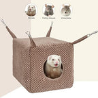 Polar fleece small pet hammock texture and fabric detail