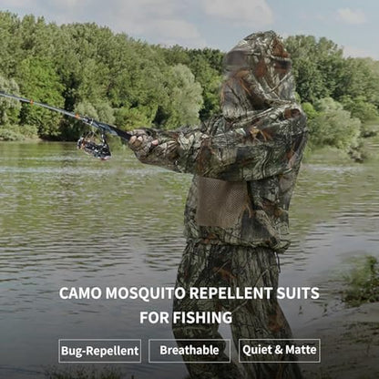 Side view of Loogu mesh mosquito pants for hiking.