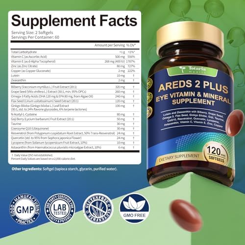 Fidernic Totaria daily wellness eye vitamin capsule display