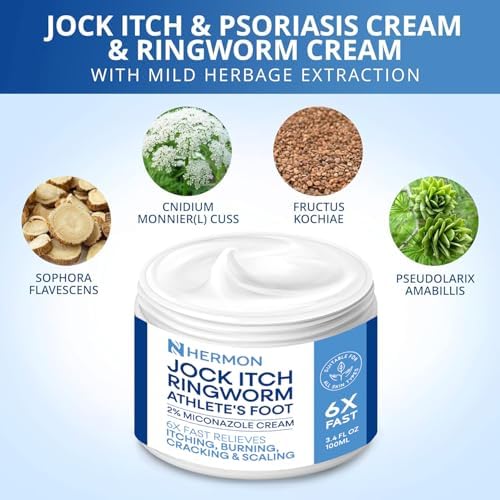 Hermon jock itch and ringworm relief cream texture and application