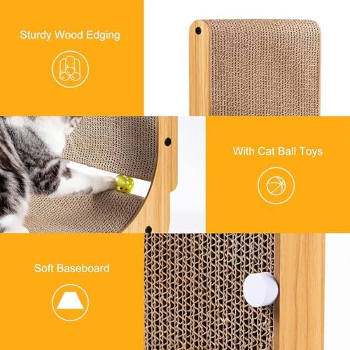 Poils Bebe 26.8 inch cat scratching post with natural catnip