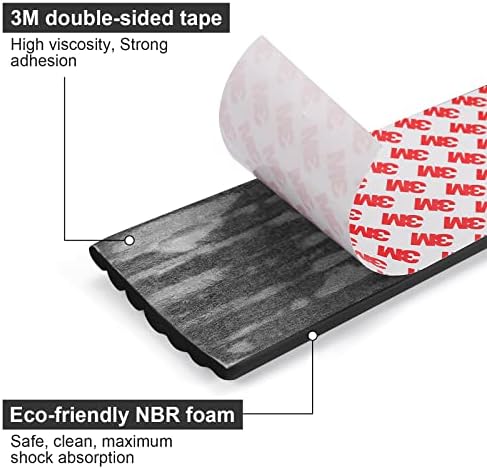 Installation of 3M adhesive foam bumper on furniture