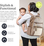 Itzy Ritzy Boss Plus diaper bag side view showing insulated pockets