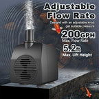 SongLong submersible pump with included nozzle attachments