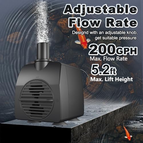 SongLong submersible pump with included nozzle attachments