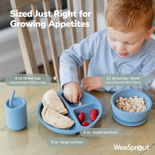 WeeSprout baby feeding spoons soft tip