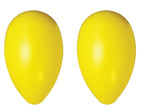 Durable yellow Jolly Egg dog toy on grass