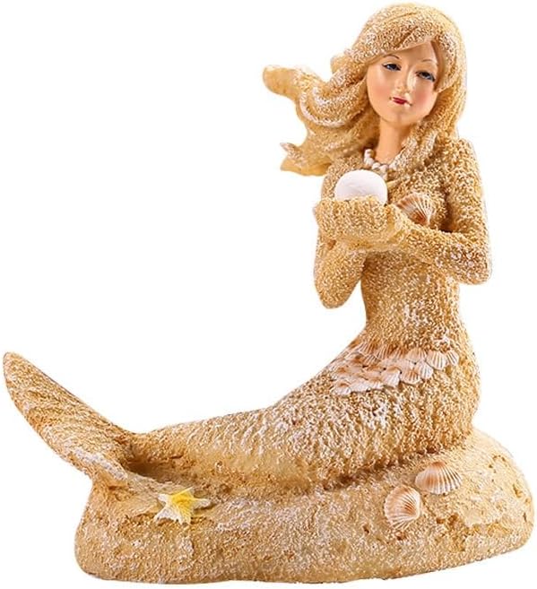 SwandTanpand mermaid statue front view in aquarium
