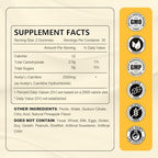 Close up of vegan pineapple flavored brain and energy booster chewable gummies.