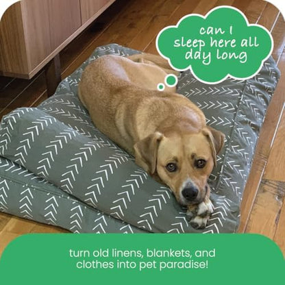 Molly Mutt imported premium USA dog bed cover packaged look