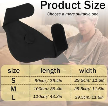 Person wearing ostomy support belt under clothing