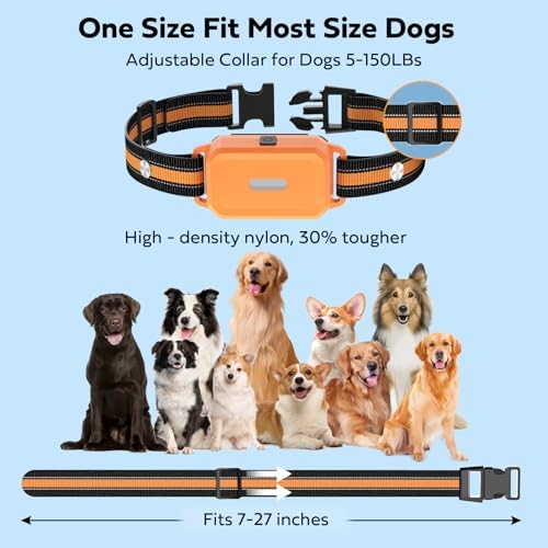 HRRVEE long range pet trainer set showing rechargeable accessories and nylon straps