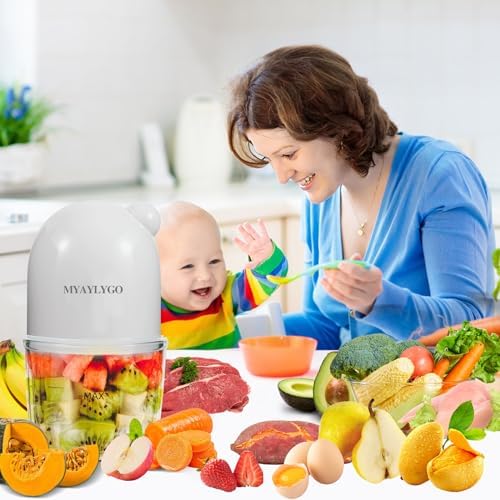 Infant feeding grinder showing the removable six blade stainless steel assembly