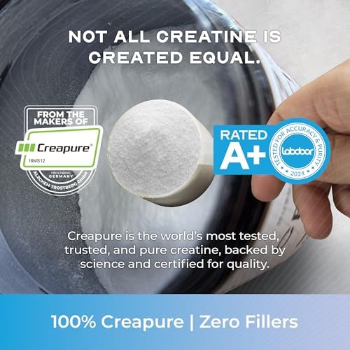 Muscle Feast Creapure Creatine Monohydrate Powder supplement facts label