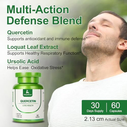 JulyDeer Quercetin with Ursolic Acid premium imported bottle packaging features