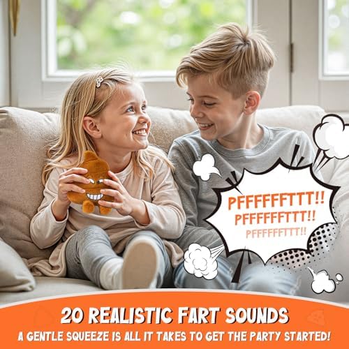 Smiling poop emoji soft toy with internal sound mechanism