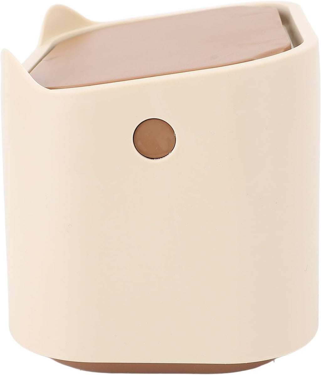 Side profile of Saluaqui enclosed cat litter trash can