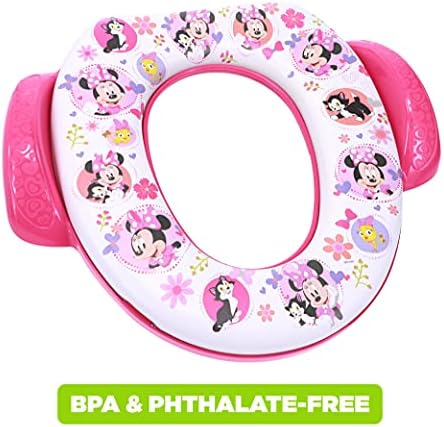 Easy grip handles detail on Minnie Mouse potty seat