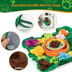 Puhohun Snuffle Mat for Dogs top view for pet enrichment