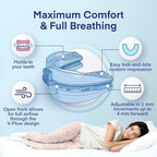 Mandibular advancement device for men and women to stop snoring