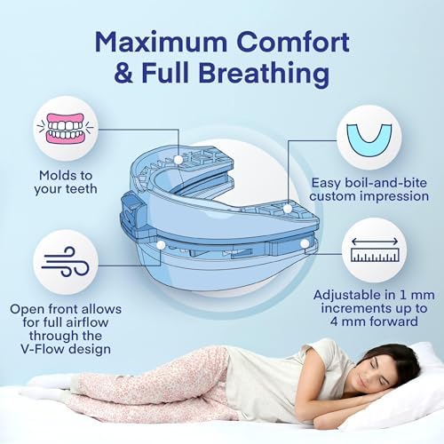 Mandibular advancement device for men and women to stop snoring