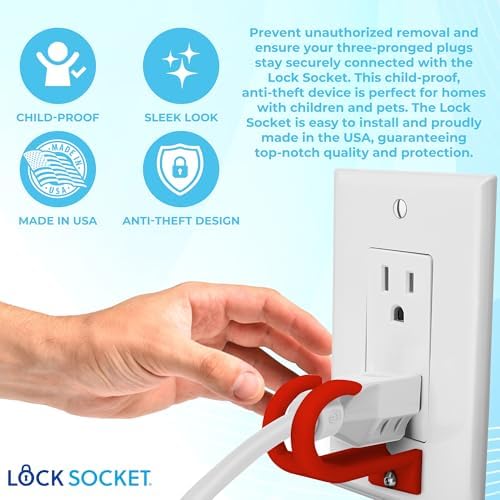 Lock Socket components including security screw and key
