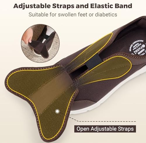 Bottom view of FitVille StepEZ slip-resistant rubber outsole for stability