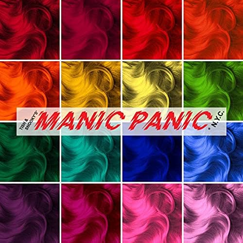 Manic Panic Blue Lightning Hair Bleach Kit dynamic shot showcasing the complete vegan lightening system
