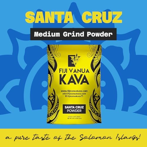 Fiji Vanua Kava Santa Cruz medium grind kava powder texture details