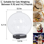 Hoqqf large size transparent cat muzzle safety grooming restraint