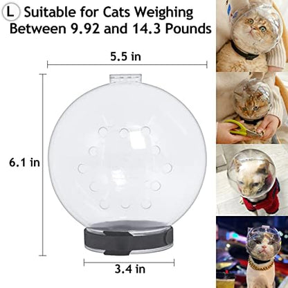 Hoqqf large size transparent cat muzzle safety grooming restraint