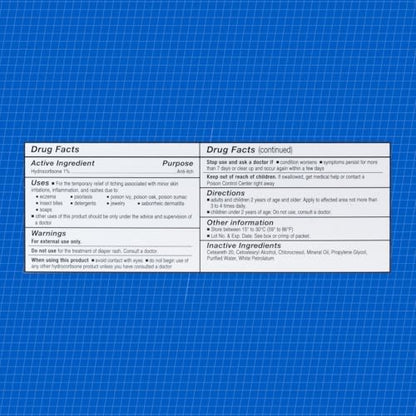 Authentic USA imported CareAll hydrocortisone packets for first aid kits