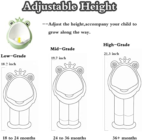 Xeehwb green frog potty training urinal wall mounted in bathroom