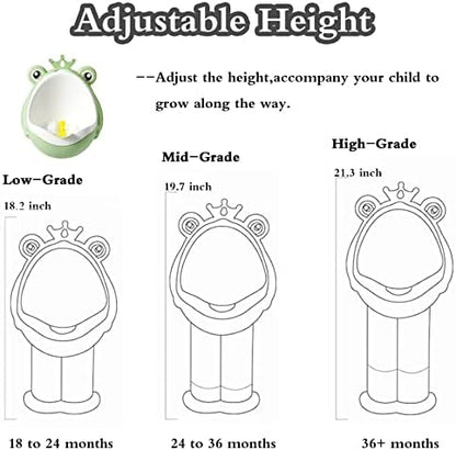 Xeehwb green frog potty training urinal wall mounted in bathroom