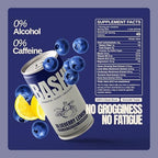 Bashi premium relaxation beverage packaging showing key plant based ingredients and supplement facts