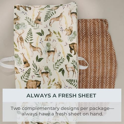 Pobibaby premium durable baby changing sheets demonstrating stretch and wrinkle resistant material