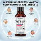 Close up of BURRRER liquid wart and corn remover applicator for precise treatment.