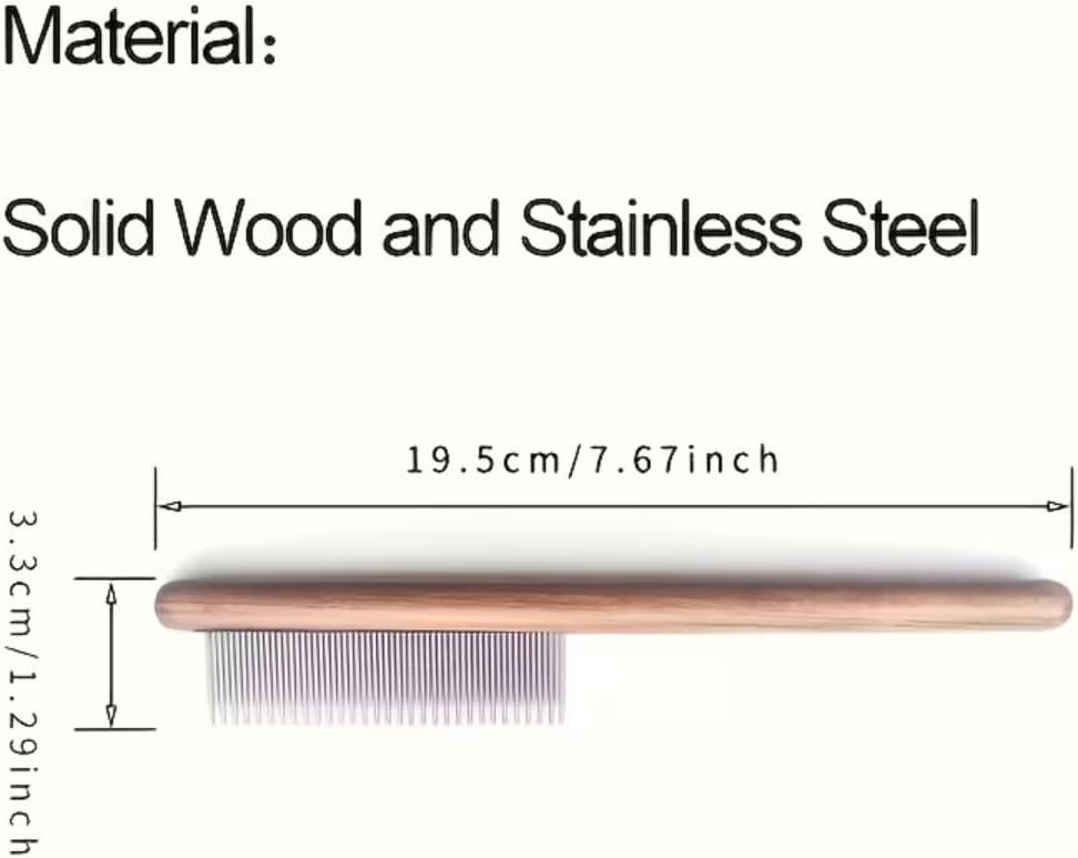 Side profile of Yddpet cat and dog hair remover comb
