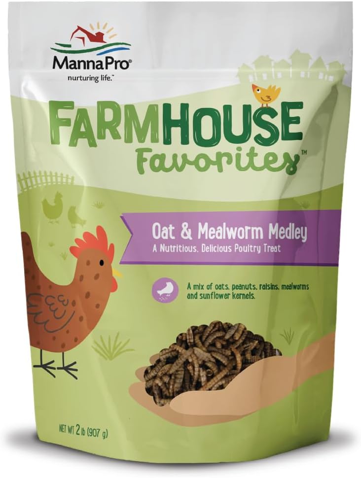 USA imported Manna Pro Critter Combo Crunch bug jug feed reward for chickens