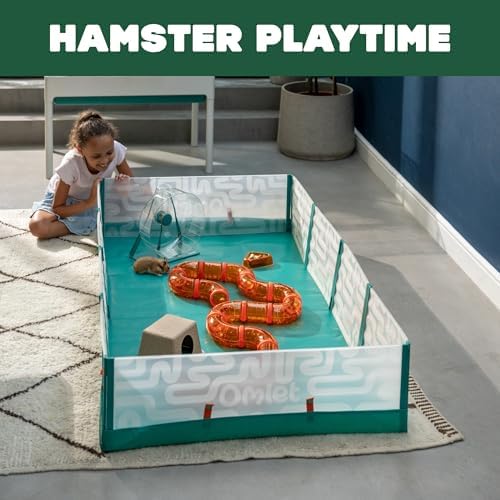 Omlet Large Foldable Hamster Playpen with Removable Floor Protector | Quick Pop-Up Design Opens & Closes in Seconds | Spacious Indoor & Outdoor Exercise Pen for Hamsters & Small Animals - Image 4