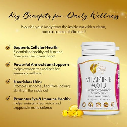 Premium d-alpha-tocopherol dietary supplement bottle for cellular wellness.