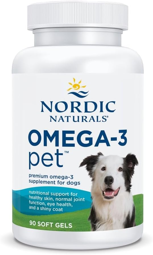 Nordic Naturals Omega-3 Pet, Unflavored - 180 Soft Gels - 320 mg Omega-3 Per Soft Gel - Fish Oil for Dogs with EPA & DHA - Promotes Heart, Skin, Coat, & Immune Health - Image 10